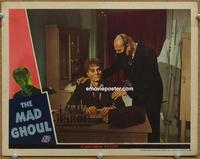 h454 MAD GHOUL movie lobby card '43 confronting the ghoul in the lab!