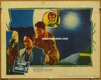 h456 MAN FROM PLANET X movie lobby card #3 '51 in the spaceship!