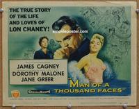 h211 MAN OF A THOUSAND FACES movie title lobby card '57 James Cagney