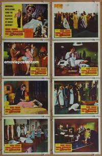 h254 MAN WHO TURNED TO STONE 8 movie lobby cards '57 Victor Jory
