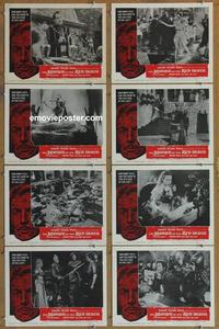 h255 MASQUE OF THE RED DEATH 8 movie lobby cards '64 Vincent Price