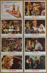 h282 TOM THUMB 8 movie lobby cards '58 George Pal, Russ Tamblyn