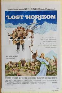 b855 LOST HORIZON rare alternate style E one-sheet movie poster '72