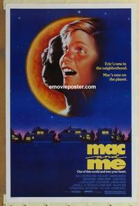 h807 MAC & ME one-sheet movie poster '88 ET sci-fi ripoff!