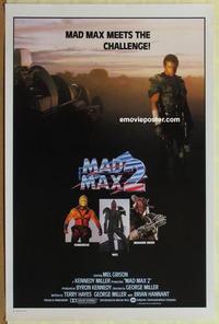 h808 MAD MAX 2: THE ROAD WARRIOR M.M.2 style one-sheet movie poster '82 Mel!