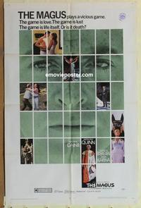 b866 MAGUS one-sheet movie poster '69 Michael Caine, Anthony Quinn, horror!