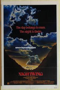 b914 NIGHTWING one-sheet movie poster '79 killer bats, wild horror!