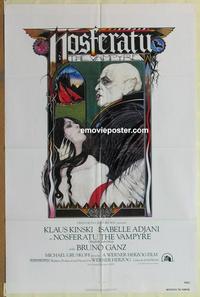 b916 NOSFERATU THE VAMPYRE one-sheet movie poster '79 Klaus Kinski