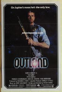 b924 OUTLAND one-sheet movie poster '81 Sean Connery is the law!, Boyle