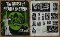 b370 GHOST OF FRANKENSTEIN movie pressbook '42 Lon Chaney Jr.