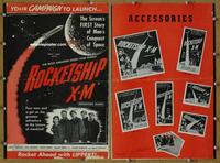 b380 ROCKETSHIP X-M movie pressbook '50 Lloyd Bridges, sci-fi!