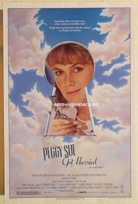 h840 PEGGY SUE GOT MARRIED one-sheet movie poster '86 Kathleen Turner