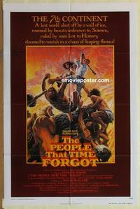 b925 PEOPLE THAT TIME FORGOT one-sheet movie poster '77 AIP, Burroughs
