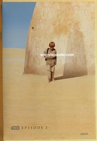 h845 PHANTOM MENACE DS teaser one-sheet movie poster '99 Star Wars Episode I