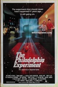 b928 PHILADELPHIA EXPERIMENT one-sheet movie poster '84 sci-fi!