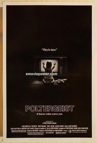 h850 POLTERGEIST heavy stock style B one-sheet movie poster '82 Tobe Hooper