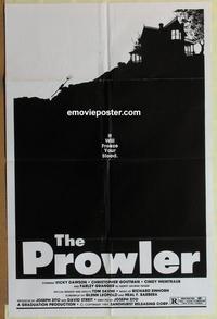 b944 PROWLER one-sheet movie poster '81 it will freeze your blood!