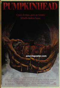 h855 PUMPKINHEAD 27x40 one-sheet movie poster '88 wild horror image!
