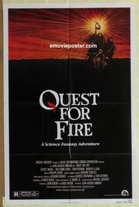 b951 QUEST FOR FIRE one-sheet movie poster '82 Rae Dawn Chong, cave men!