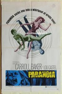 b952 PARANOIA one-sheet movie poster '69 Umberto Lenzi