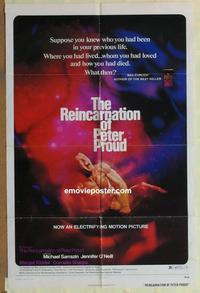b958 REINCARNATION OF PETER PROUD one-sheet movie poster '75 AIP