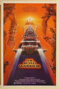 h809 MAD MAX 2: THE ROAD WARRIOR R.W. style one-sheet movie poster '82 Mel!