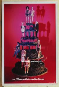 h868 ROCKY HORROR PICTURE SHOW one-sheet movie poster R85 great cake image!