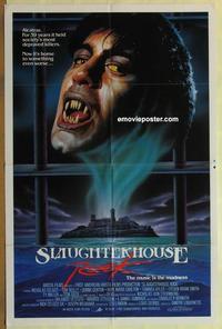 h010 SLAUGHTERHOUSE ROCK one-sheet movie poster '88 Alcatraz horror!