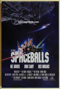 h880 SPACEBALLS one-sheet movie poster '87 Mel Brooks, Pullman, Moranis