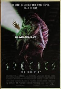 h883 SPECIES DS one-sheet movie poster '95 Natasha Henstridge, Kingsley