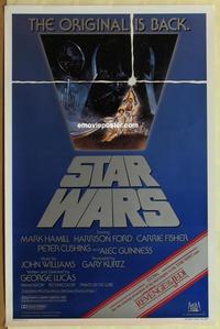 h889 STAR WARS 1sh movie poster R82 George Lucas, Harrison Ford