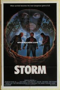 h032 STORM one-sheet movie poster '87 R. Obrero artwork!