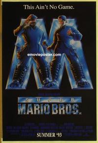 h895 SUPER MARIO BROS DS advance one-sheet movie poster '93 Nintendo!