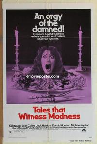 h050 TALES THAT WITNESS MADNESS one-sheet movie poster '73 Kim Novak
