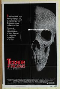 h059 TERROR IN THE AISLES one-sheet movie poster '84 cool skull image!