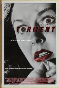 h906 TORMENT one-sheet movie poster '86 Samson Aslanian horror!