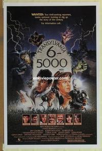 h911 TRANSYLVANIA 6-5000 one-sheet movie poster '85 Jeff Goldblum, monsters