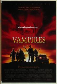 h918 VAMPIRES DS one-sheet movie poster '98 John Carpenter, Woods