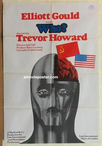 b213 WHO English one-sheet movie poster '75 really striking artwork!