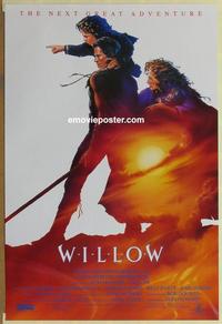 h927 WILLOW one-sheet movie poster '88 Val Kilmer, George Lucas, Ron Howard