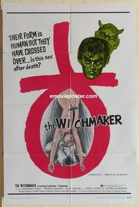 h124 WITCHMAKER one-sheet movie poster '69 wild horror, sex after death!