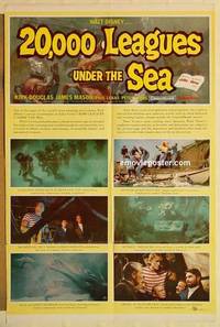 c011 20,000 LEAGUES UNDER THE SEA style B one-sheet movie poster '55 Jules Verne