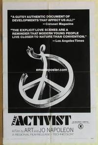 c040 ACTIVIST one-sheet movie poster '70 counter-culture documentary!