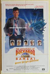 c043 ADVENTURES OF BUCKAROO BANZAI one-sheet movie poster '84 Weller