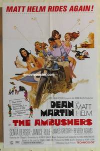 c078 AMBUSHERS one-sheet movie poster '67 Dean Martin as Matt Helm!
