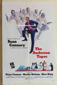 c089 ANDERSON TAPES one-sheet movie poster '71 Sean Connery, Cannon