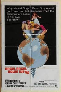 c091 ANGEL ANGEL DOWN WE GO int'l one-sheet movie poster '69 AIP, drugs & thugs!