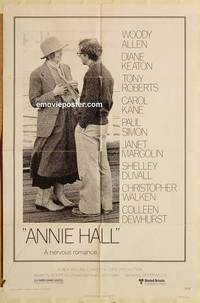 c101 ANNIE HALL one-sheet movie poster '77 Woody Allen, Diane Keaton