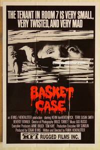 c145 BASKET CASE one-sheet movie poster '82 very twisted & mad evil twin!