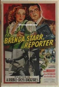 c249 BRENDA STARR REPORTER Chap 10 one-sheet movie poster '45 serial